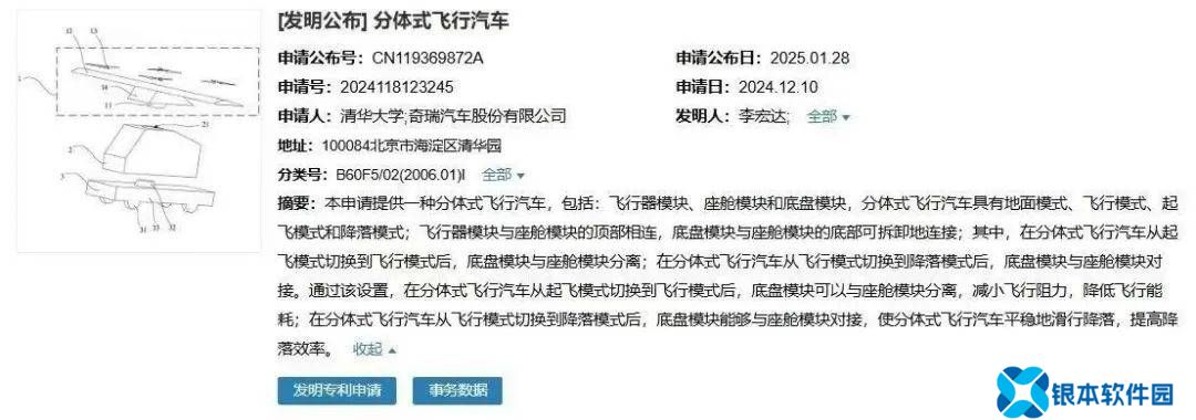 奇瑞三体复合翼飞行汽车：模块化设计实现“乐高式”自由组装